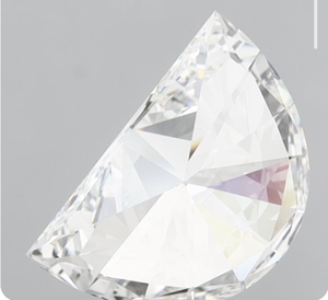 Diamante de Corte Media Luna de 1.50 Quilates, Diamante Cultivado en Laboratorio, Color Láser, Corte Brillante, Diamante Atemporal para Joyería - Product Image 4