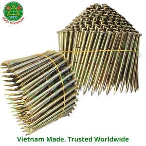 OEM/ODM para Clavos para Paletas en Bobina de 15 Grados, 3" x 0.120, 4500 unidades, Cabeza a Cuadros y Lisa, Vástago Roscado y Recubrimiento Amarillo, de Vietnam - Product Image 5