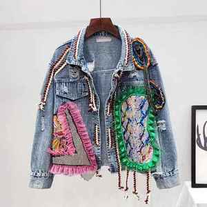 Newest Style Lady <b>Jean</b> <b>Jacket</b> Long Sleeve Woman Denim <b>Jacket</b> Women Clothing <b>Black</b> Quantity Custom Coat Cotton Blue OEM Pockets - Product Image 4