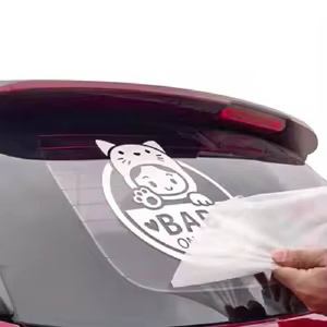 Autocollants de voiture personnalisés en vinyle résistant aux UV, écologiques, autocollants adhésifs résistants aux intempéries, lettres de transfert, autocollants pour pare-chocs, pare-brise, fenêtre - Product Image 1