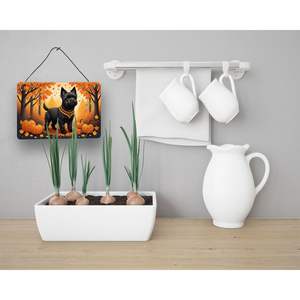 Nouveau noir Cairn Terrier aluminium métal tenture murale multicolore 8HX12W pour cuisine Bar salle de bain décor à la maison décorations de porte - Product Image 3