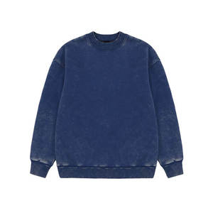 Sudaderas de Cuello Redondo de Algodón con Lavado Ácido de Fabricación Profesional, Personaliza tu Diseño de Logotipo, Sudadera con Lavado Ácido para Hombre - Product Image 3