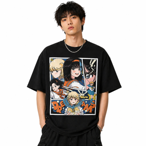 เสื้อยืดโอเวอร์ไซส์ทรงฮิปสเตอร์ ผ้าเจอร์ซีย์คอตตอนแท้ 100% น้ำหนัก 240 กรัม ระบายอากาศได้ดี สไตล์สตรีทแฟชั่น ป้ายแท็กสั่งทำได้ รับผลิตแบบ OEM สำหรับผู้ชาย ขายดี - Product Image 6