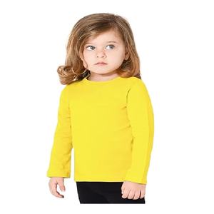 Camiseta informal de lujo de alta calidad para niños con estampado en color 100% algodón de manga larga mejor de Bangladesh precio de fábrica - Product Image 1
