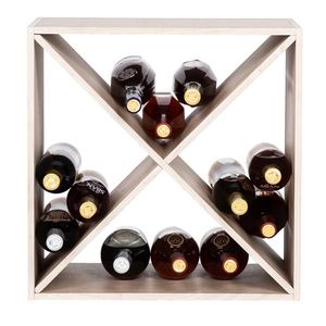 Portabottiglie Classico a 4 Cubi per 12-16 Bottiglie, Ideale per Bar o Cantina - Product Image 5