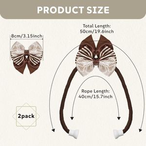 2026 Upgrade Simple Elegant Strong Magnetic Curtain Holdbacks 2 Pack Rope Bow <b>Tiebacks</b> Elegant Accessories Curtain Poles Tracks - Product Image 5