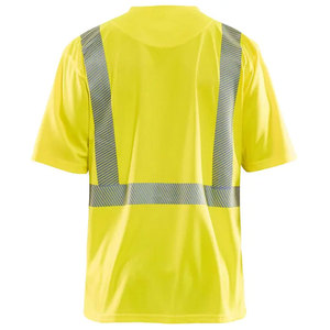 OEM Hi Vis Workwear V Neck Men's Safety T-Shirts Construction Unisex Workwear Reflective Safety Clothing T-Shirts - Product Image 5