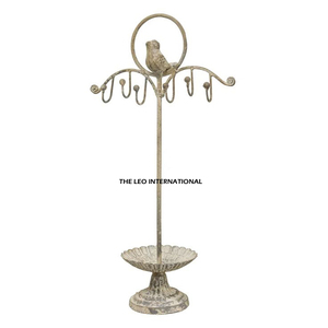 Présentoir à bijoux élégant en métal doré à 4 niveaux, écologique, pour organiser et mettre en valeur colliers et trésors, organisateurs de bijoux décoratifs - Product Image 3