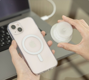 Support magnétique transparent en TPU pour téléphone, avec poignée push-pull, sangle de maintien pour doigt, support de téléphone, accessoire pour fans, sangle de maintien pour doigt en TPU - Product Image 3