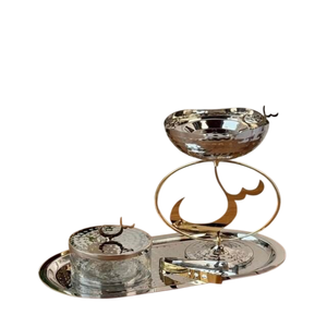 Brûleur d'encens en métal fait main avec finition martelée, diffuseur aromatique, utilisation toute saison, parfum d'intérieur, porte-encens - Product Image 2