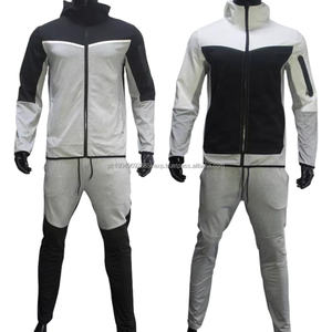 Ensemble sweat à capuche et jogging d'hiver pour homme, logo personnalisé, séchage rapide, respirant, polaire technique en polyester/coton, entraînement en salle de sport - Product Image 4