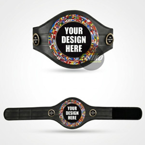 Ceinture de championnat de lutte personnalisée avec logo, ceinture de titre d'arts martiaux pour adultes, sangle en cuir, design de plaque métallique pour l'entraînement de boxe - Product Image 3