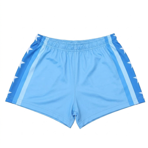 Shorts de rugby unisexes 100% polyester, logo imprimé personnalisé, couleur unie, design respirant pour femmes - Product Image 6