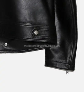 Chaqueta de cuero con estilo para hombre más vendida, chaqueta de cuero de diseño premium, chaqueta de cuero de motorista occidental para hombre de última moda para hombre - Product Image 6