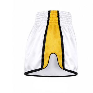 Shorts de Muay Thai classiques, shorts de boxe thaïlandaise modernes, vêtements de sport légers en satin, fournisseur d'exportation d'usine OEM - Product Image 6