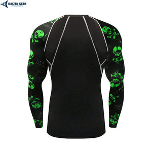 T-shirt de compression pour homme, haute élasticité, respirant, séchage rapide, protection UV, pour entraînement sportif - Product Image 6