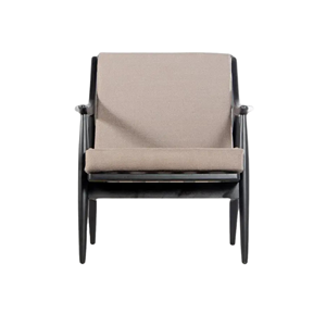 Sillón Moderno de Madera con Asiento y Respaldo Acolchados para Sala de Estar, Muebles para Comodidad y Relajación - Product Image 1