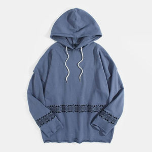 Sudadera con Capucha de Felpa de Algodón Lavado Estilo Vintage de 320GSM, Ajuste Regular, Bordada, para Invierno, Estilo Urbano - Product Image 1