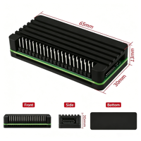 Caja CNC de precisión para Raspberry Pi Zero 2 W |   Carcasa de Aluminio Personalizada |   Grasa Térmica y Pines Incluidos GRATIS |   Directo de Fábrica