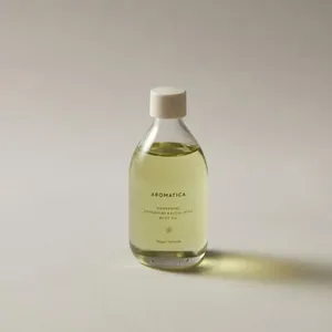 AROMATICA Huile de massage et de corps vitalisante 100ml Huiles essentielles de menthe poivrée de haute qualité pour la relaxation - Product Image 1