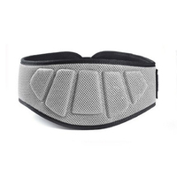 Ceinture de musculation légère en nylon respirant avec rembourrage en néoprène pour le cross-training, équipement de soutien dorsal pour la gym, vente en gros