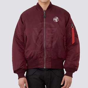 New Design Stand Collar Bomber <b>Jackets</b> For <b>Men</b> <b>Long</b> Sleeves Full Zipper <b>Men</b> Bomber <b>Jackets</b> - Product Image 2