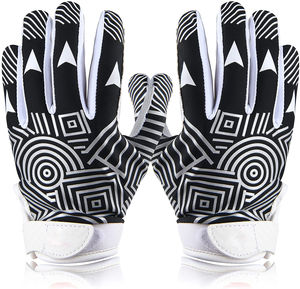 Nouveaux gants de football américain personnalisés avec logo OEM, paume hautement adhérente, dos sublimé, qualité économique. - Product Image 5
