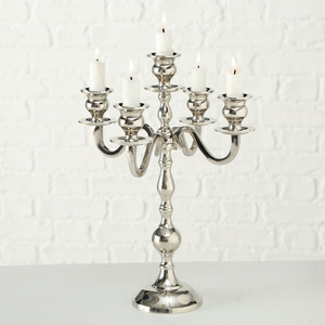 Porte-bougie en métal argenté de luxe créatif, style moderne classique, décoratif pour la maison, mariage, Pâques, au meilleur prix - Product Image 1