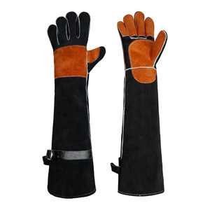 Guantes de Soldadura de Cuero Reforzado, Resistentes a la Abrasión, de Larga Duración, para Trabajo Pesado y Protección contra Incendios - Product Image 1