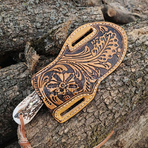 Copper Damascus Skinner <b>Knife</b> with Black Horn & Rose Wood <b>Handle</b> Handmade Full Tang Hunting <b>Knife</b> Custom Outdoor Camping <b>Knives</b> - Product Image 2