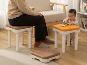 Tufted Kids <b>Stool</b> Portable Lightweight Plastic Ottoman Square Seat <b>for</b> <b>Bedroom</b> Living Room School - Product Image 4