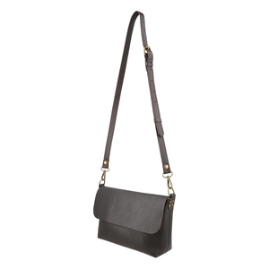 Venta al por mayor directa de fábrica: Bolso bandolera de cuero para mujer, clásico negro con solapa, personalizable y suministro para pedidos al por mayor. - Product Image 5