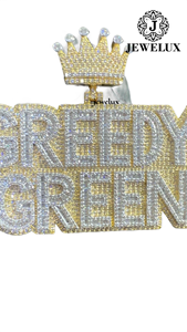 Wholesale Luxury Iced Gold Plated 925 <b>Silver</b> Freshwater Pearl Hip Hop Charms <b>Crown</b> Pendant Jewelry Unisex Jewelux IGI - Product Image 3
