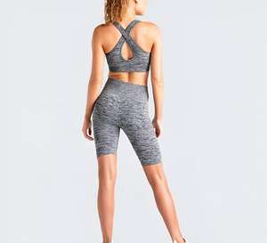 Ensemble de yoga pour femmes de qualité supérieure, tissu extensible à séchage rapide, vêtements de sport et de loisirs quotidiens, ensemble 2 pièces pour femmes - Product Image 6