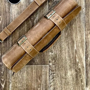 Bolsa Portacuchillos Profesional Hecha a Mano de Cuero Genuino Resistente con Diseño Vintage para Electricistas LKR-0369 - Product Image 1