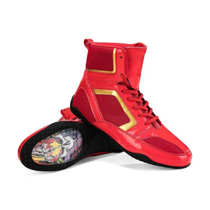 รองเท้าชกมวยขายดี รับทำโลโก้ สวมใส่สบาย ผลิตในปากีสถาน น้ำหนักเบา ราคาขายส่ง - Product Image 4