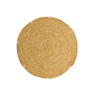 Seagrass Handmade Placemats <b>Round</b> Woven Straw <b>Table</b> <b>Mats</b> Natural Wicker Chargers for Eco-Friendly Households - Product Image 2