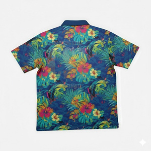 Camisa polo con cremallera de diseño personalizado y alta calidad para hombre - Product Image 2