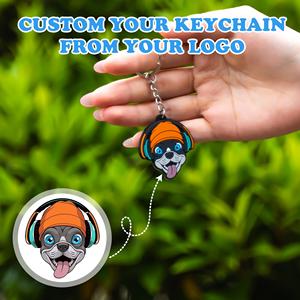 Llavero de PVC Personalizado con Logotipo 2D, Colgante Promocional, Accesorio de Regalo con Impresión por Transferencia Térmica y 5 Colores - Product Image 3