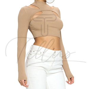 Women Summer Crop <b>Top</b> Solid Color Breathable Yoga Running Sports Fitness <b>Top</b> Casual Ladies T-shirt Long Sleeve Srop <b>Tops</b> - Product Image 2