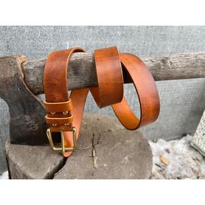 Cinturones de Cuero Genuino Color Marrón de Longitud Larga, Accesorios para Hombre, Alta Calidad y Durabilidad, Cinturón Formal de Lujo, Gran Venta - Product Image 1