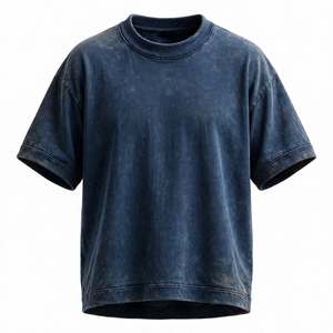 Wholesale Men's Oversized Vintage O-Neck Short Sleeve T-Shirt Drop Shoulder Streetwear Tee For Men From BD - Product Image 5