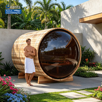 Sauna de Cedro Rojo Empalmado para Humedad Tropical |   Certificado ETL |   Motor de Calor Duradero para Centros de Terapia de Contraste
