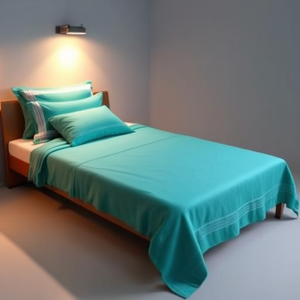 Ensemble de draps d'hôpital 200TC & 300TC (lot de 2) - Taille standard en polyester et coton pour hôpital/hôtel - Product Image 3