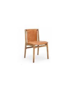 <b>High</b> Quality Wooden <b>Armchair</b> with Upholstered <b>Seat</b> and Cane Backrest Scandinavian Design for Dining Room Hotel and Cafe Recline - Product Image 3