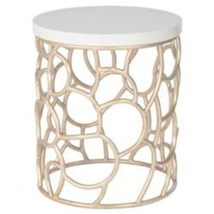 Mesas de centro y auxiliares de diseño clásico de lujo, de aluminio fundido de alta calidad, chapadas en oro de alta gama, a precio de mayoreo. - Product Image 5