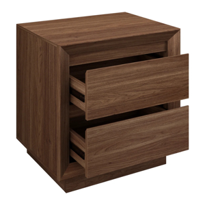 Modern Solid Wood Nightstand Two Drawer Cabinet Bedside Table Wooden Storage Nightstand Bedroom Furniture - Product Image 4