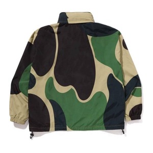 Custom Unisex Green Camo Hooded Windbreaker Zip-Up Outdoor Jacket Windproof Hooded Jacket Embroidery Fleece Warm Jersey 2026 - Product Image 2