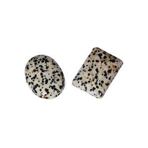 Cabujón Ovalado de Jaspe Dálmata Multicolor con Manchas, Gema Semipreciosa para la Fabricación de Joyas al por Mayor - Product Image 1