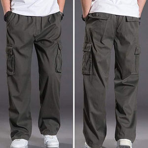 Pantalones Deportivos Casuales de Corte Holgado para Hombre, Mezcla de Algodón/Poliéster, 300 GSM, Transpirables, Lavado Medio, Alta Calidad, Estilo Hip Hop, OEM/ODM - Product Image 4